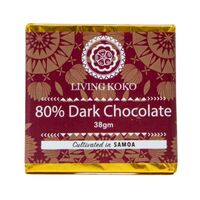Living Koko Organic Single Origin Dark Chocolate (80%) 38g