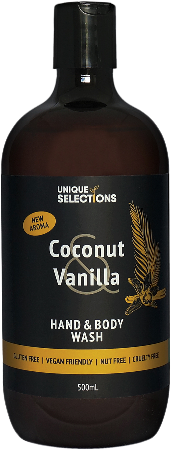 Unique Selections Coconut & Vanilla Body Wash 500ml First Ray