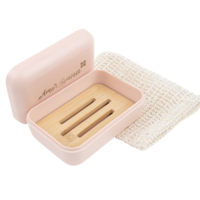 Amor Luminis 2 in 1 Plastic Free Compostable Soap Holder & Container ~ Strawberry Souffle