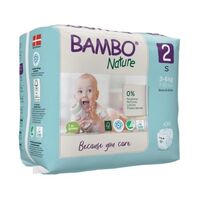 Bambo Nature Nappies Size 2 (S) 3-6 kg ~ 30 Nappies