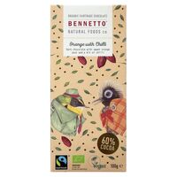 Bennetto Organic Dark Chocolate Orange with Chilli (60% Cocoa) 100g