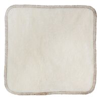 Earths Tribe Silver Reusable Bamboo Cotton Cloth Wipes (1 Wet Bag + 5 Wipes)