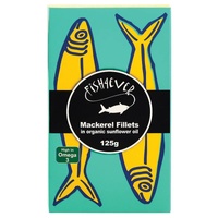 Fish4Ever Mackerel Fillets in Organic Sunflower Oil ~ 125g