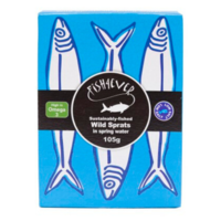 Fish4Ever Sprats (Little Sardines) in Spring Water ~ 105g