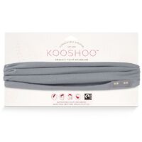 KOOSHOO Twist Headband Grounding Gray (Organic)  1 pack