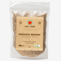 Love My Earth Organic Brown Basmati Rice ~ 500g