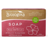 Australian Biologika Rose Geranium Soap (Organic) ~ 100g