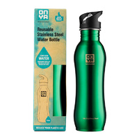 Onya Stainless Steel Drink Bottle Green ~ 750ml