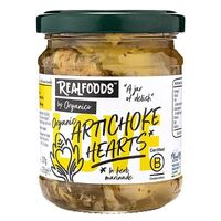 Realfoods By Organico Artichoke Hearts (Organic)  ~ 190g