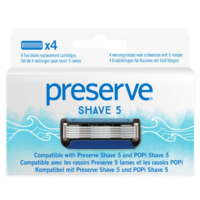 Preserve POPi Shave 5 Replacement Blades | 4 Blades