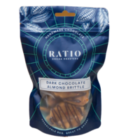 Ratio Cocoa Roasters Dark Chocolate Almond Brittle ~ 220g