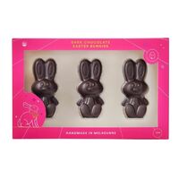 Ratio Cocoa Roasters Dark Chocolate Easter Bunny Trio (Vegan) ~ 120g