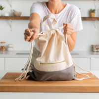 The Keeper Satchel Two-Tone (Organic Cotton) - Turmeric - 1 Bag