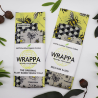 Wrappa Bees Jumbo Vegan Wrap ~ 1 x Jumbo