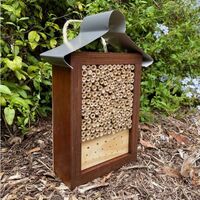 ABeeC Hives Stained Solitary Native Bee Hotel Australian Ladybird and Insect House Mixed Large