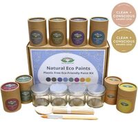 Eco Art and Craft Natural Eco Paints Plastic-Free Paint Kit