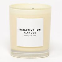 Supercharged Food Negative Ion Candle Lemongrass and Lime
