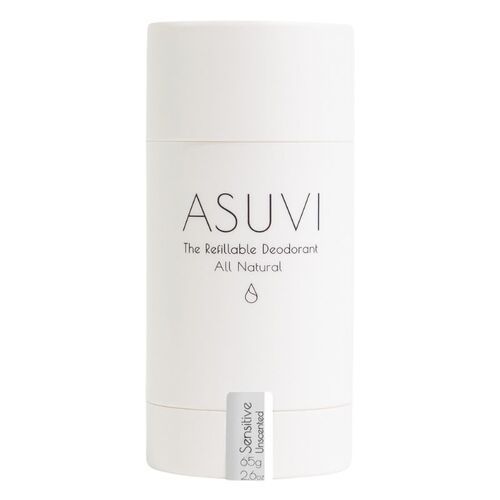 ASUVI Refillable Deodorant Sensitive Unscented (White Tube) 65g