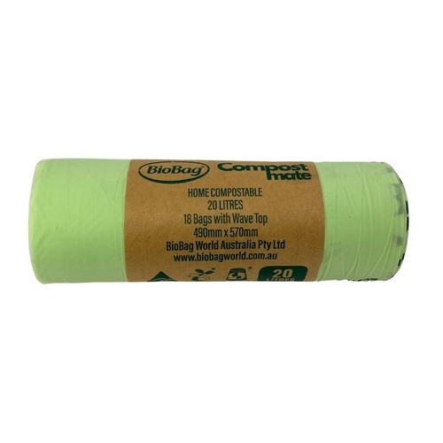 BioBag Compostable Bin Liners 20 Litres - 18 Bags
