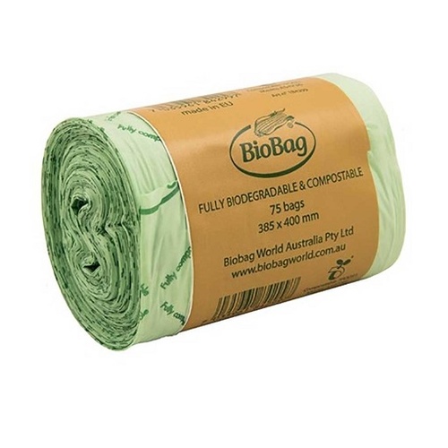italic Expect it Lil BioBag Compostable Bin Liners 8 Litre Roll ~ 75 Bags | First Ray