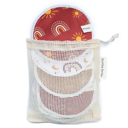 Earths Tribe Reusable Nursing Pads Flat 5 Pack