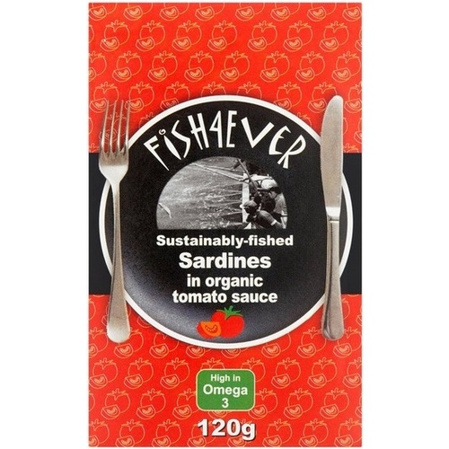 Fish4Ever Sardines in Organic Tomato Sauce ~ 120g