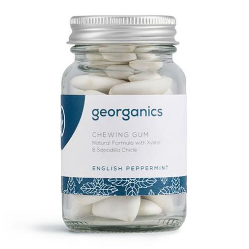 Georganics Natural Chewing Gum Peppermint ~ 30 Pieces