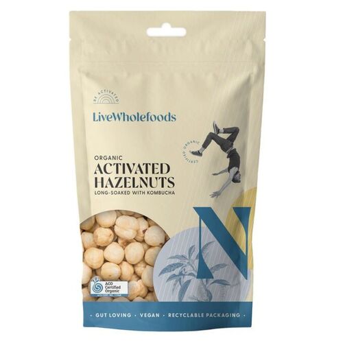Live Wholefoods Organic Activated Hazelnuts 300g [Shortdated BBD: Apr-26]