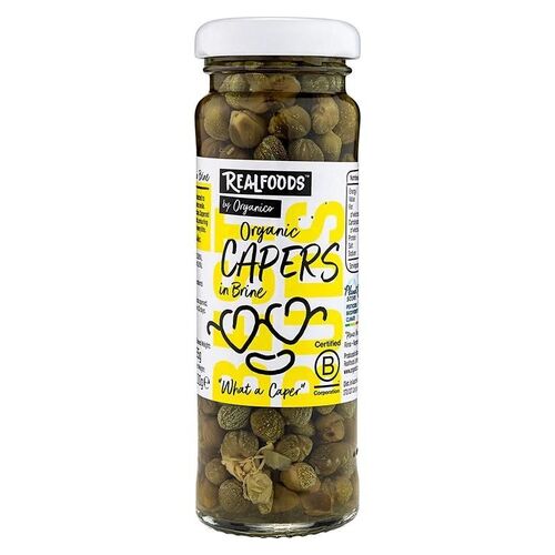 Realfoods By Organico Capers in Brine (Organic) ~ 100g