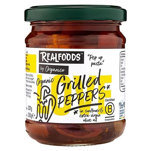 Realfoods By Organico Grilled Peppers (Organic) ~ 190g