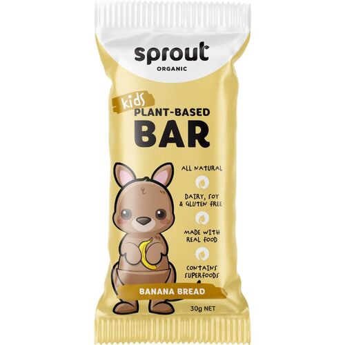 Sprout Organic Kids Snack Bar Banana Bread 30g x 12 Pack