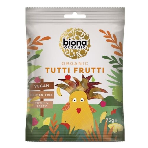 Biona Tutti Frutti Gums (Organic) ~ 75g [Shortdated BBD: Apr-26]
