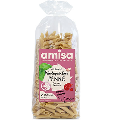 Amisa Rice Penne Wholegrain (Organic & Gluten Free) ~ 500g