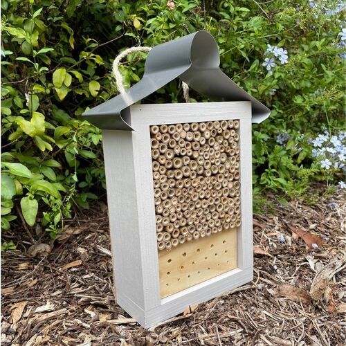 ABeeC Hives Painted Solitary Native Bee Hotel Australian Ladybird and Insect House Mixed Large