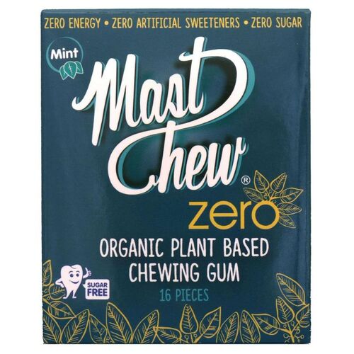 Mast Chew Organic Chewing Gum Zero Blister Pack Spearmint 16 pce