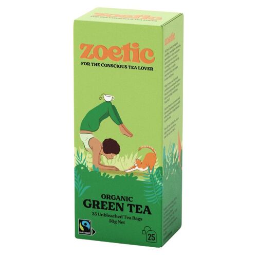 Zoetic Green (Organic & Fairtrade) 25 Tea Bags